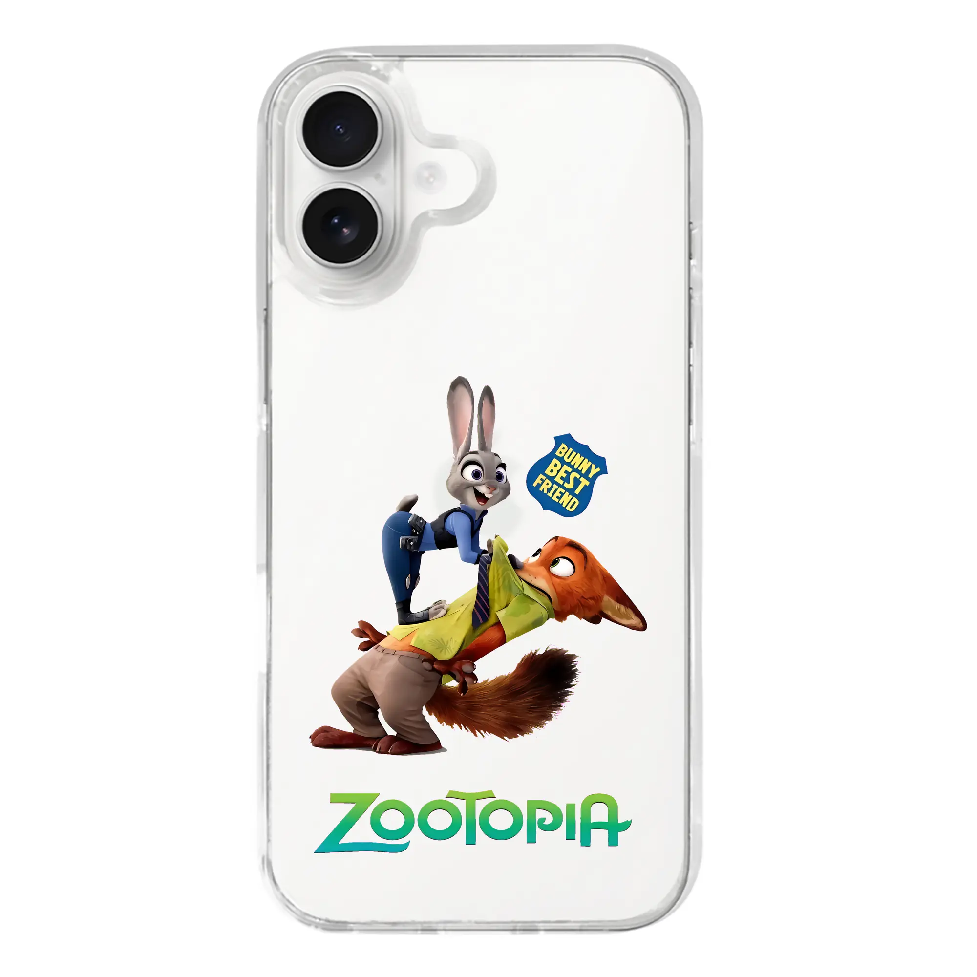 ズートピア グッズ,ジュディ・ホップス - iPhone 17シリーズ 透明スマホケース – 薄型・耐衝撃・精密フィット保護カバー